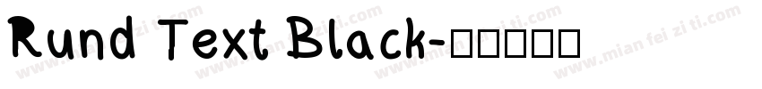 Rund Text Black字体转换